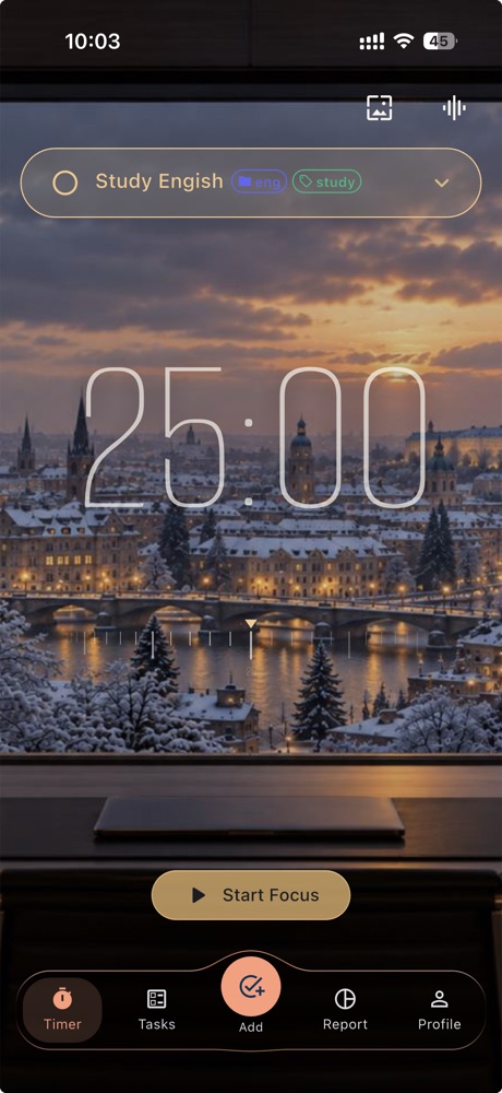 Do Focus timer screen